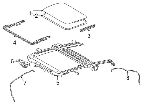 2019 Toyota Prius Prime Sunroof Diagram