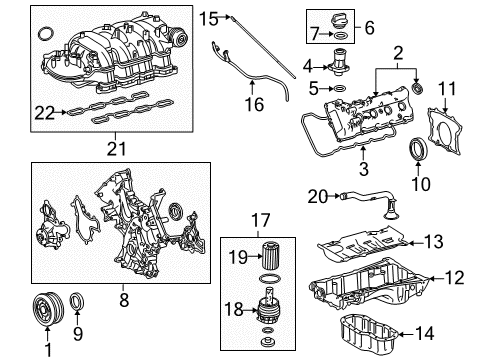 2015 Toyota Sequoia Gage Sub-Assembly, Oil L Diagram for 15301-0S030