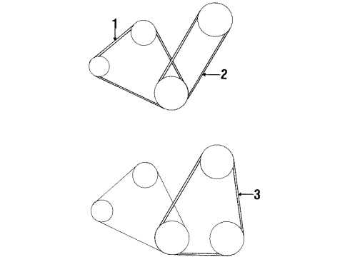 1996 Toyota Paseo Belt,V Compressor Diagram for 99364-21120-83