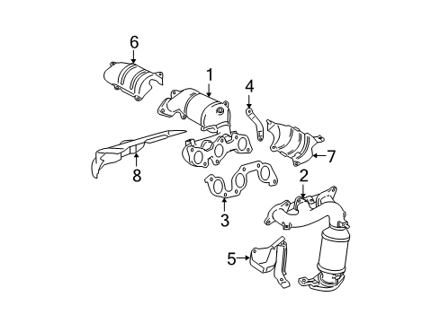 2006 Toyota Highlander Exhaust Manifold Diagram