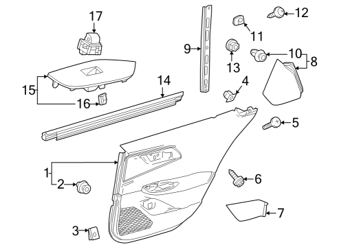 2023 Toyota Prius Front Door - Electrical Diagram 4 - Thumbnail