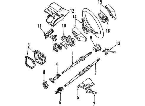 1984 Toyota Land Cruiser Gage Assy, Water Temperature Receiver Diagram for 83410-60015