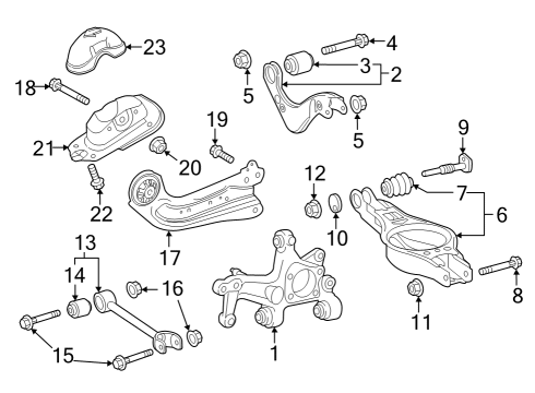 2023 Toyota Prius AWD-e SPRING, COIL, RR Diagram for 48231-47620