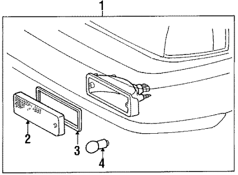 1989 Toyota Tercel High Mount Lamps Diagram