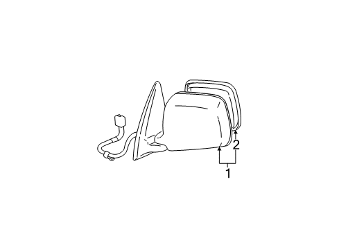 2001 Toyota Highlander Outside Mirrors Diagram