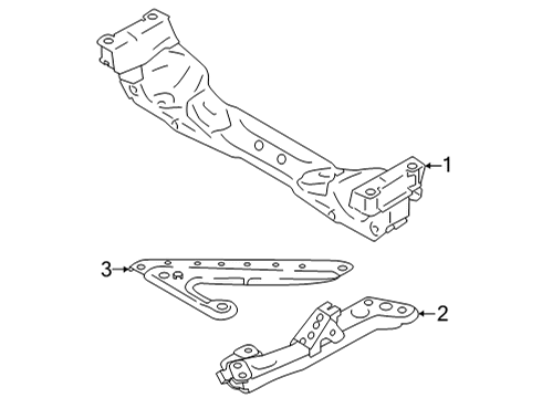 2023 Toyota GR86 Suspension Mounting - Front Diagram