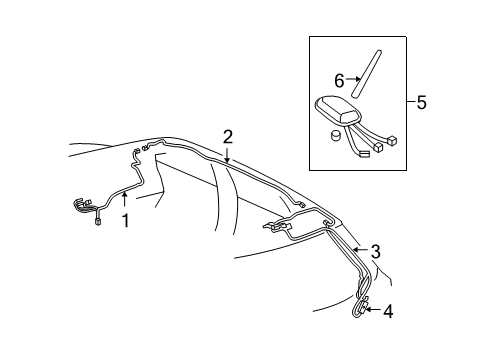 2012 Toyota Venza Cord Sub-Assembly, ANTEN Diagram for 86101-0T090