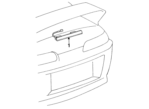 1998 Toyota Supra High Mount Lamps Diagram