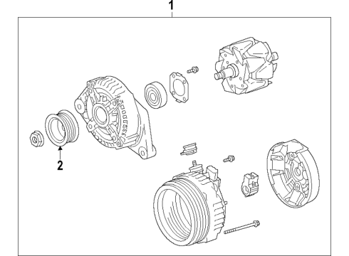 2018 Toyota Tacoma Alternator Diagram 1 - Thumbnail