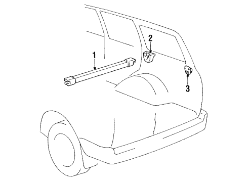 1991 Toyota Land Cruiser Pick Up Box Cover Diagram