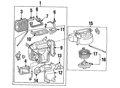 1995 Toyota Camry Tube Assembly, AIRCONDITIONER Diagram for 88710-33010