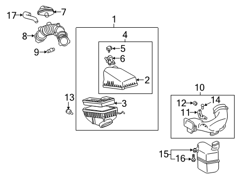 2002 Toyota Solara Air Intake Diagram 1 - Thumbnail