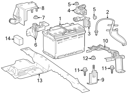 2023 Toyota GR Corolla Battery Diagram