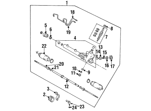 1992 Toyota Tercel Plate, Horn Button Stop Diagram for 45138-16020