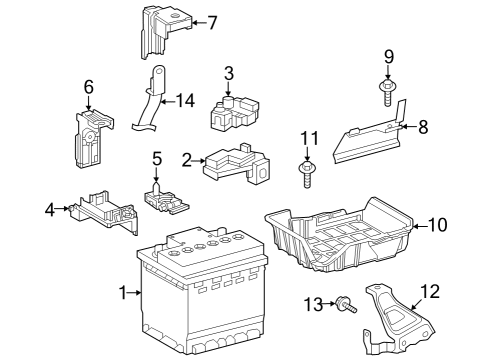 2023 Toyota Corolla Bolt, Flange Diagram for 90105-08500