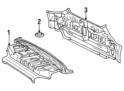 1997 Toyota Avalon Rear Body Diagram