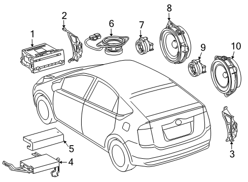 2008 Toyota Prius Sound System Diagram