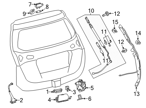 2013 Toyota RAV4 Hinge Assembly, Back Doo Diagram for 68810-0R010