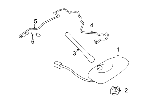 2017 Toyota 86 Feeder Cord Assembly Front Diagram for SU003-05230