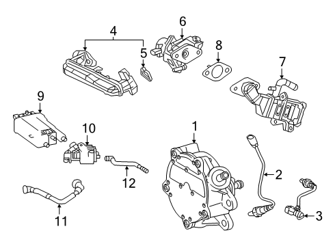 2019 Toyota Corolla Emission Components Diagram 2 - Thumbnail