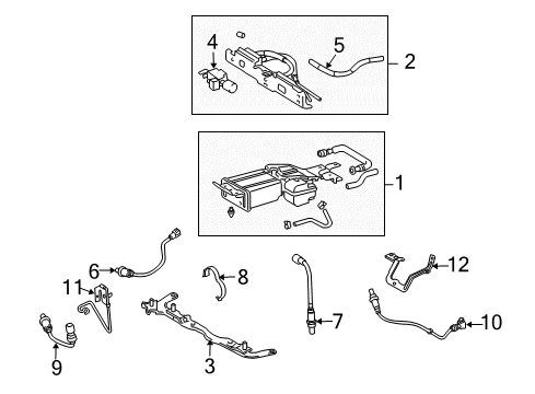 2010 Toyota Highlander Emission Components Diagram 2 - Thumbnail