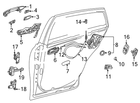 2021 Toyota Mirai Frame Sub-Assembly, Rr D Diagram for 69204-62020