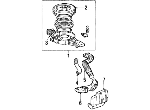 1988 Toyota Corolla Air Inlet Diagram