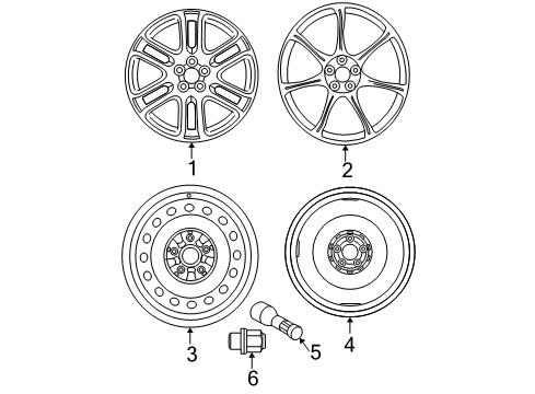 2008 Scion tC Wheel, Disc Diagram for 42611-21210