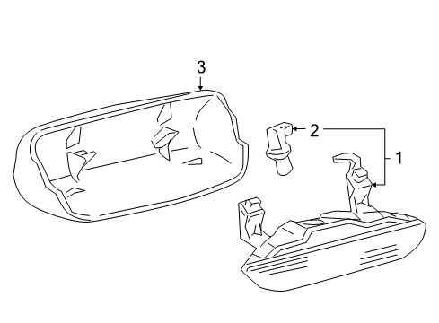 2004 Scion xB High Mount Lamps Diagram