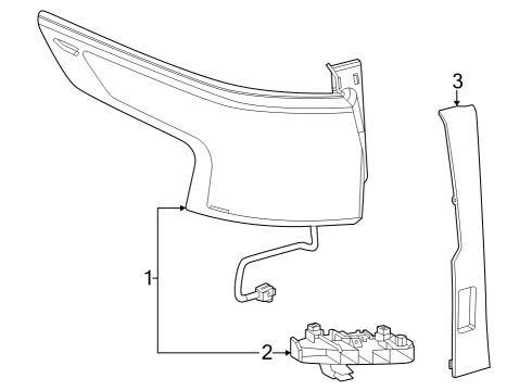 2023 Toyota Sequoia LAMP ASSY, RR COMBIN Diagram for 81560-0C191