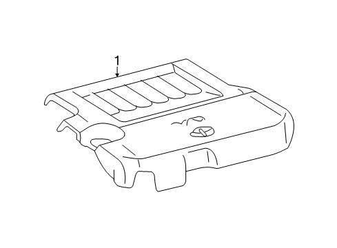 2019 Toyota Highlander Engine Appearance Cover Diagram