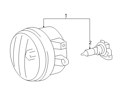 2019 Toyota Highlander Bulbs Diagram 1 - Thumbnail