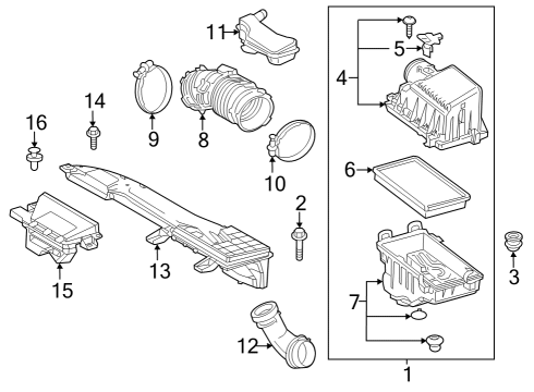 2023 Toyota Corolla Air Intake Diagram 2 - Thumbnail