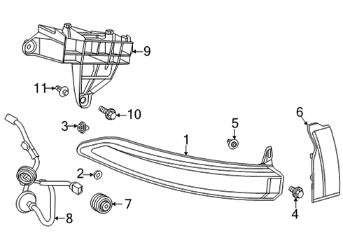 2021 Toyota Venza Bulbs Diagram