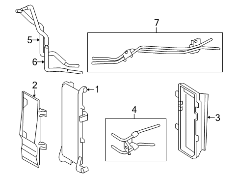 2010 Toyota Sequoia Cooler Assembly, Oil Diagram for 32910-0C010