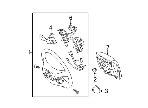 2007 Toyota Camry Steering Column & Wheel, Steering Gear & Linkage Diagram 14 - Thumbnail
