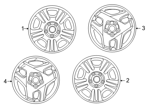 1998 Toyota RAV4 Wheels Diagram