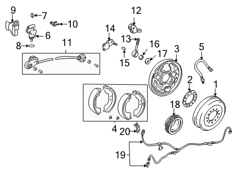 1996 Toyota Tacoma Rear Brakes Diagram 2 - Thumbnail