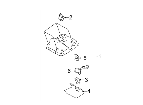 2018 Toyota Avalon Box Assembly, Roof Console Diagram for 63650-07090-B0