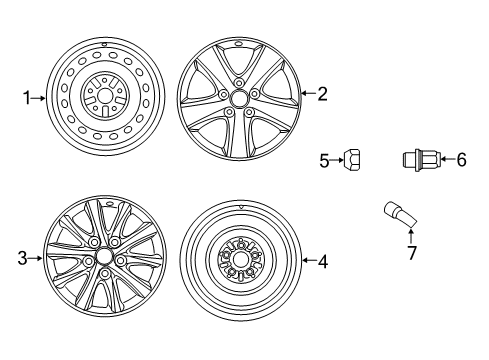 2014 Toyota Camry Wheels Diagram