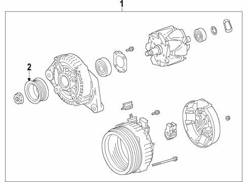 2019 Toyota Corolla Alternator Diagram 1 - Thumbnail