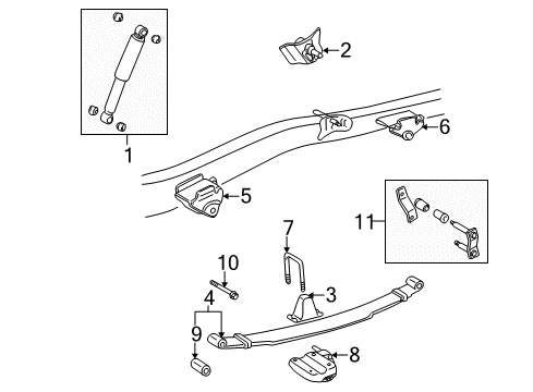 2002 Toyota Tacoma Spring Assembly, Rear Diagram for 48210-04310