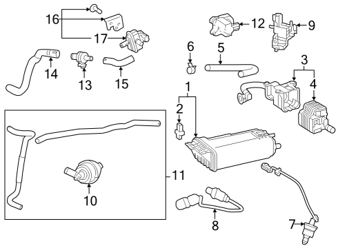 2023 Toyota Highlander Bracket, Wiring Harness Clamp Diagram for 8946A-48110