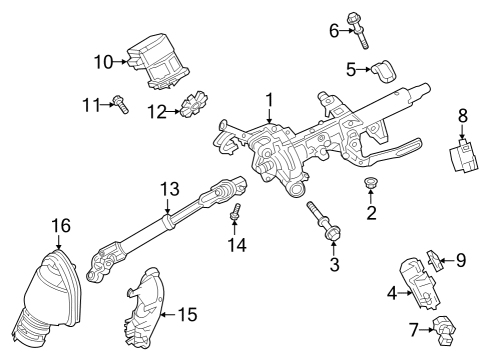 2022 Toyota Corolla Cross Switch Assembly, STEERIN Diagram for 84250-02G50