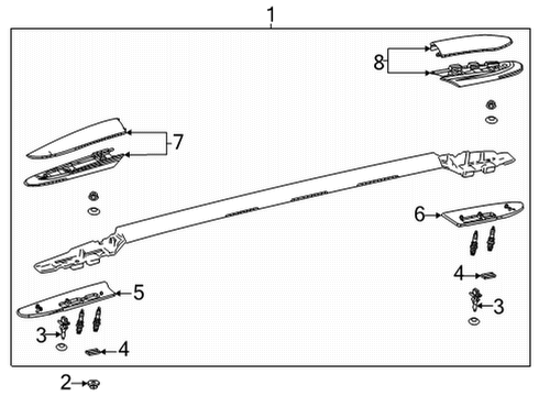 2023 Toyota Sienna Luggage Carrier Diagram 1 - Thumbnail