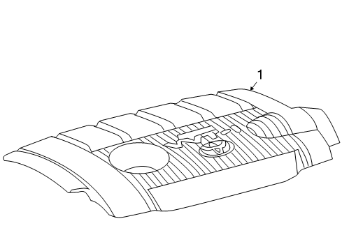 2015 Toyota Venza Engine Appearance Cover Diagram 1 - Thumbnail