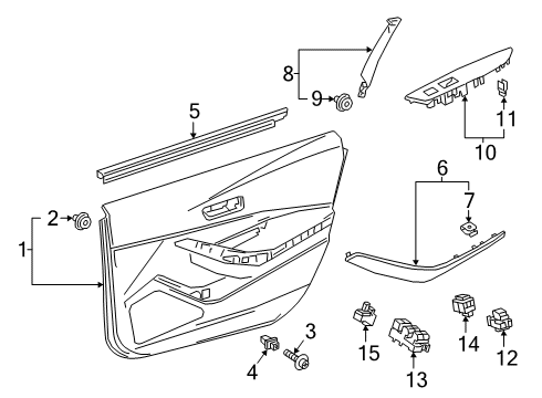 2021 Toyota Corolla Front Door - Electrical Diagram 4 - Thumbnail