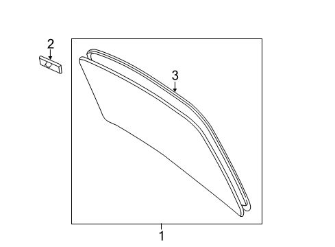 2014 Toyota Camry Back Glass Diagram 2 - Thumbnail