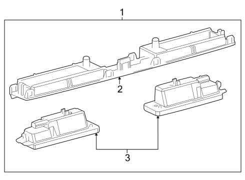 2023 Toyota Crown License Lamps Diagram