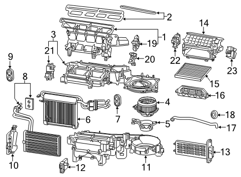 2018 Toyota Tacoma Cover, Heater Piping Diagram for 87237-04010